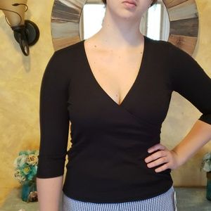 Black wrap top